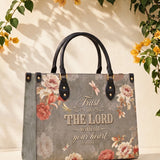 Wholehearted - Proverbs 3:5 Deluxe Leather Handbag Pre-order