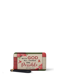 Hope - Matthew 19:26 Leather Wallet Deal