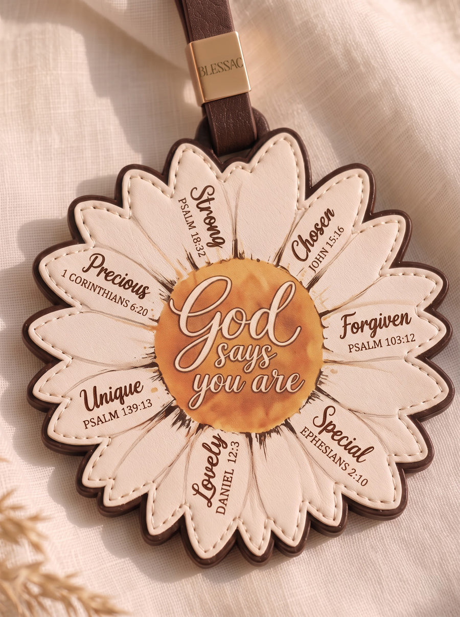 Wonderfully Made Leather Charm